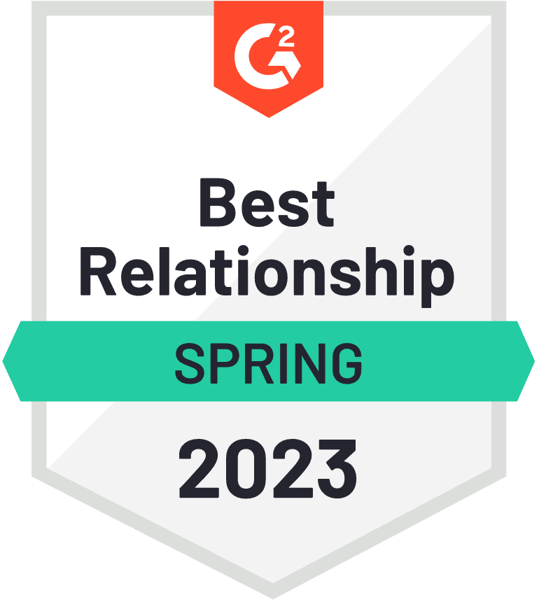 G2 Best Relationship Spring 2023