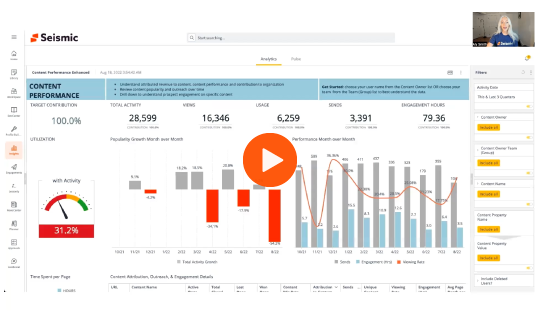 Drilldown on content effectiveness and insights