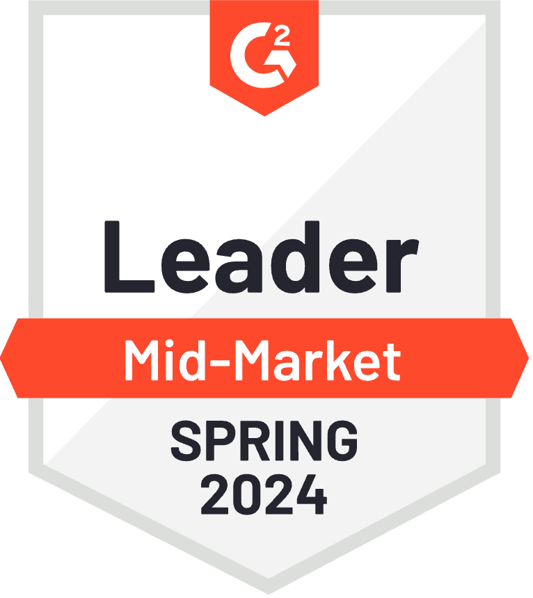 G2 Leader Mid-Market Spring 2024