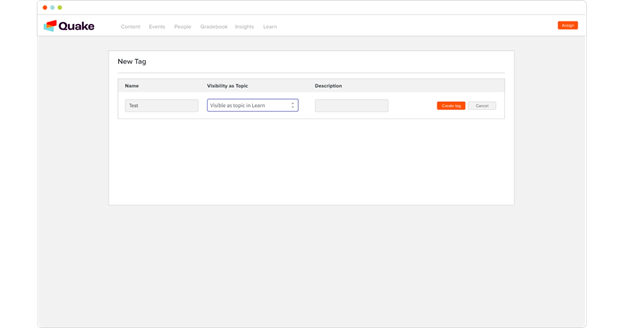 Screenshot of New Tag dialog box.