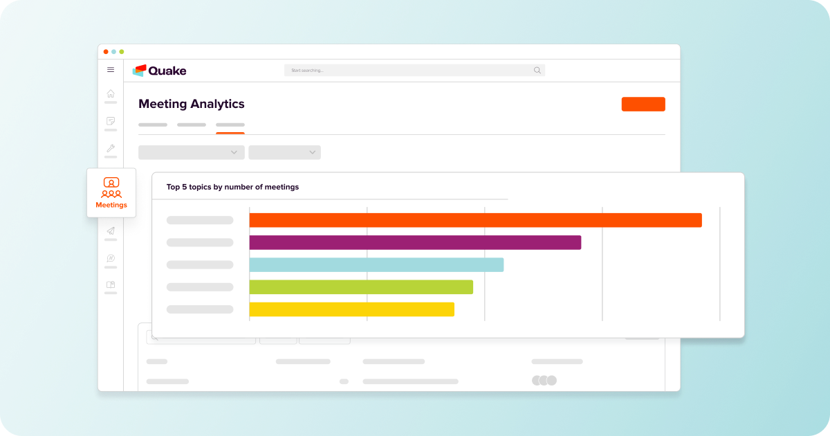 Screenshot of Meetings Analytics