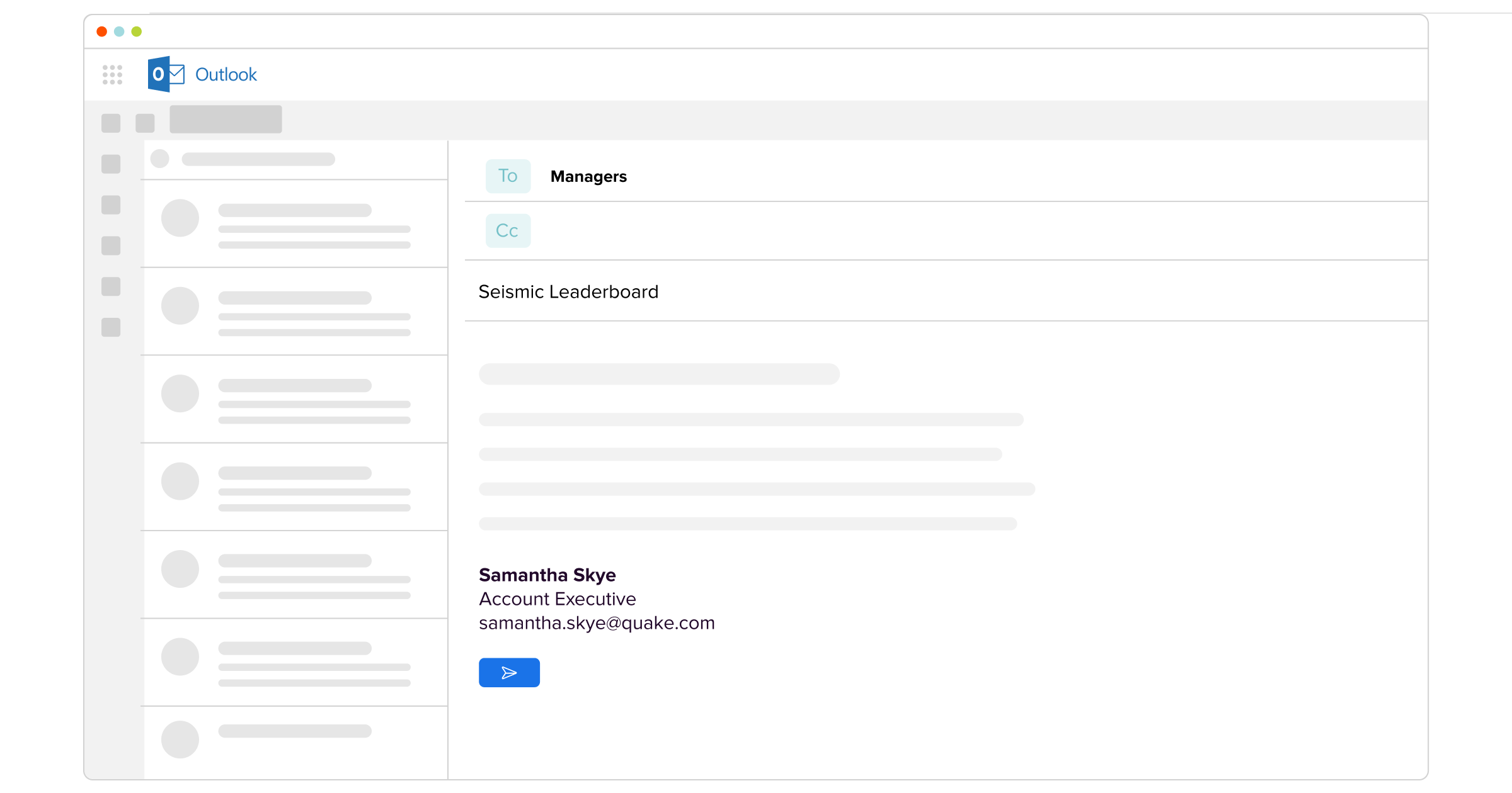 Screenshot of LiveSocial's Email manager interface.