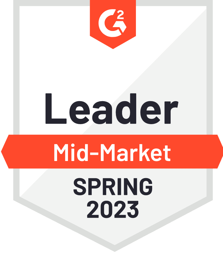 G2 Leader Mid-Market Spring 2023