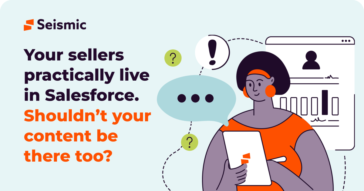 Your sellers practically live in Salesforce. Shouldn’t your content be there too?