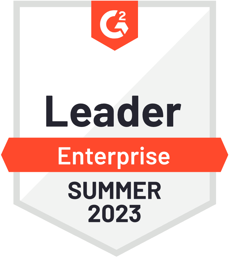 G2 Leader Enterprise Summer 2023 badge