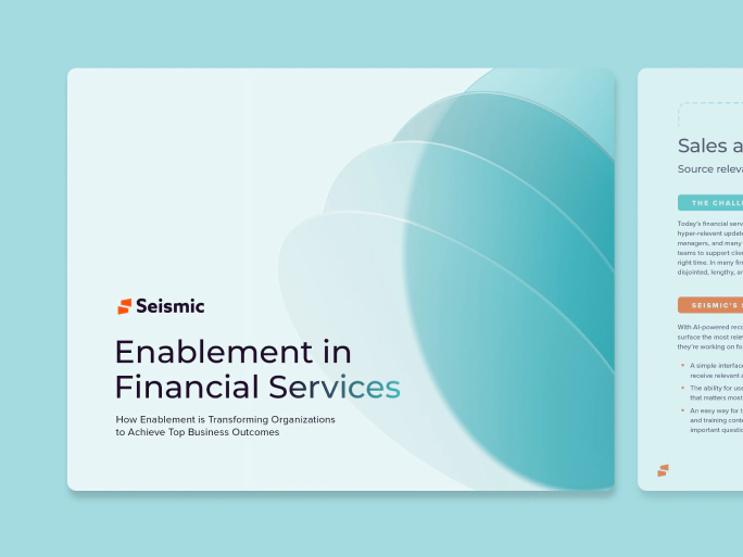 Enablement in Financial Services Ebook