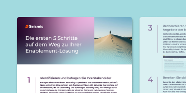 Die ersten 5 Schritte auf dem Weg zu Ihrer Enablement-Lösung