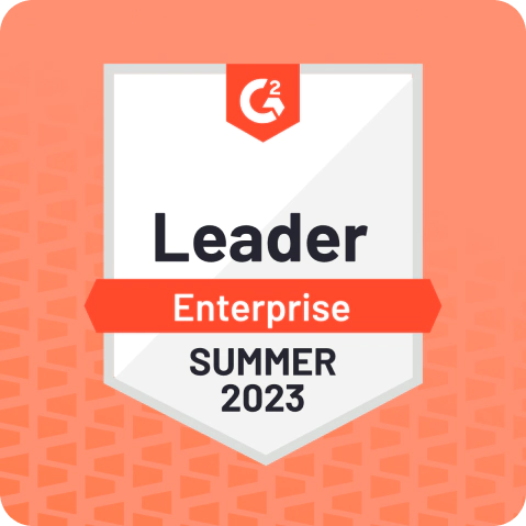 G2 Leader Enterprise Summer 2023 badge