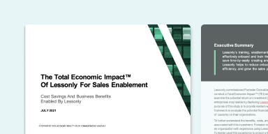 Total Economic Impact™ von Seismic Learning für Sales Enablement