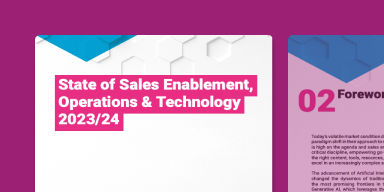 State of Sales Enablement, Operations & Technology 2023/24